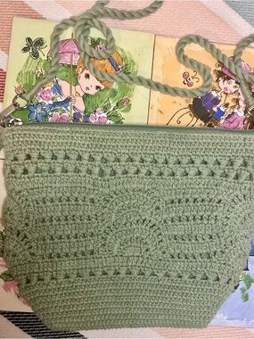 🌿 NorthStyle Sage Green Artisan Crochet Bag | Boho-Chic Spring Staple